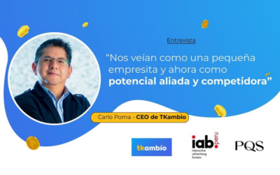 Marco Poma, CEO de TKambio: “Nos veían como una empresita y ahora como potencial aliada y competidora”