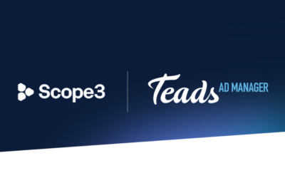 Teads integra en Teads Ad Manager la medición de emisiones de carbono impulsada por Scope3