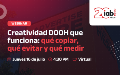 Webinar | Creatividad DOOH que funciona: qué copiar, qué evitar y qué medir